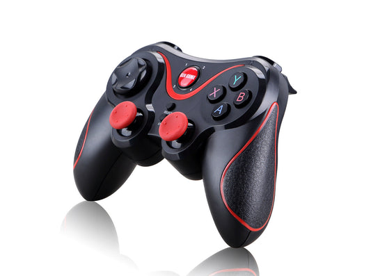 JMT-925962 Wireless Bluetooth Gamepad for Android, iOS, Windows, and PS3 with Charging Bracket and Manual