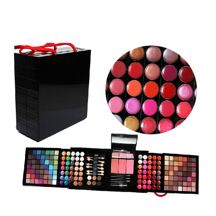 JMT-926090 177 Color Eye Shadow and Bronzing Plate Makeup Set - Versatile Combination in White