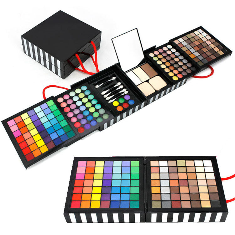 JMT-926090 177 Color Eye Shadow and Bronzing Plate Makeup Set - Versatile Combination in White