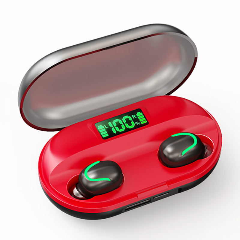 JMT-926474 Bluetooth C1 Wireless Headset with LED Digital Display and Voice Control, Stereo Sound, 15m Range