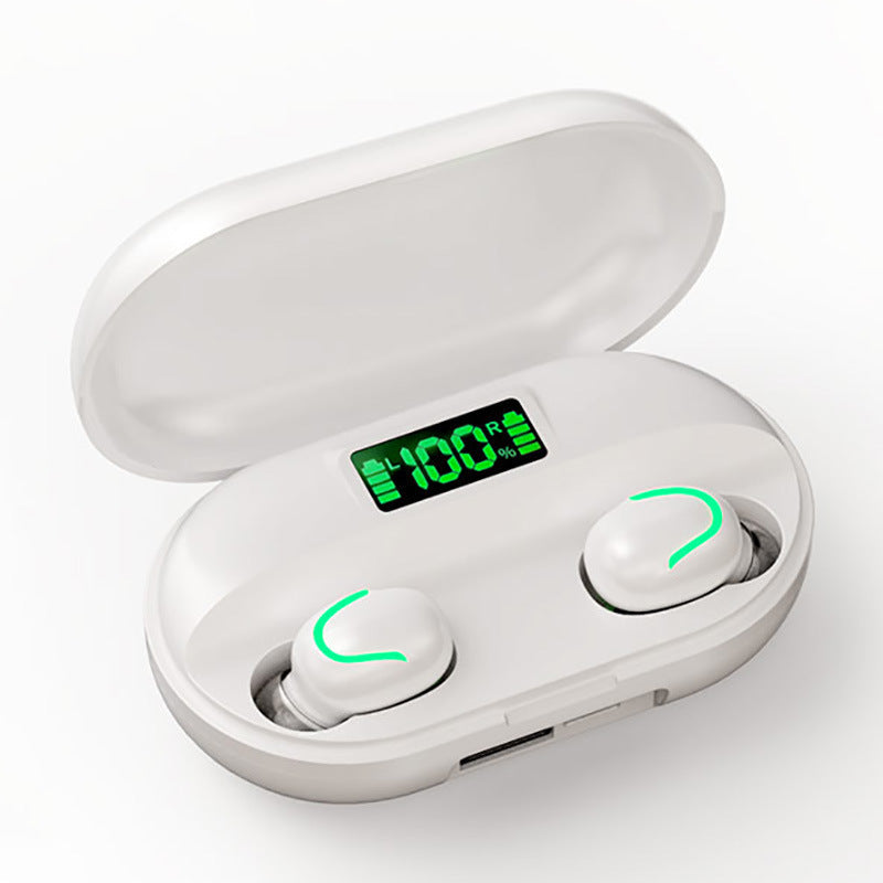 JMT-926474 Bluetooth C1 Wireless Headset with LED Digital Display and Voice Control, Stereo Sound, 15m Range