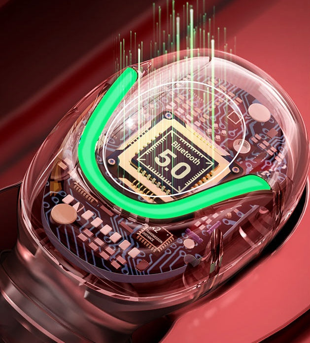 JMT-926474 Bluetooth C1 Wireless Headset with LED Digital Display and Voice Control, Stereo Sound, 15m Range