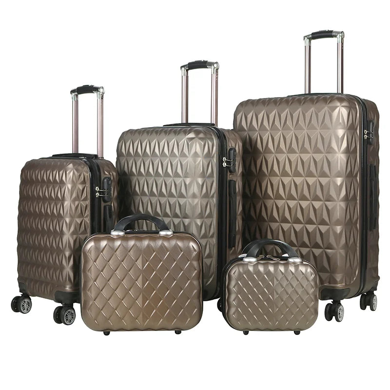 JMT-926538 Customisable Travel Luggage with 4 Wheels, Available in 12 to 28 Inches, Durable ABS Trolley Bag