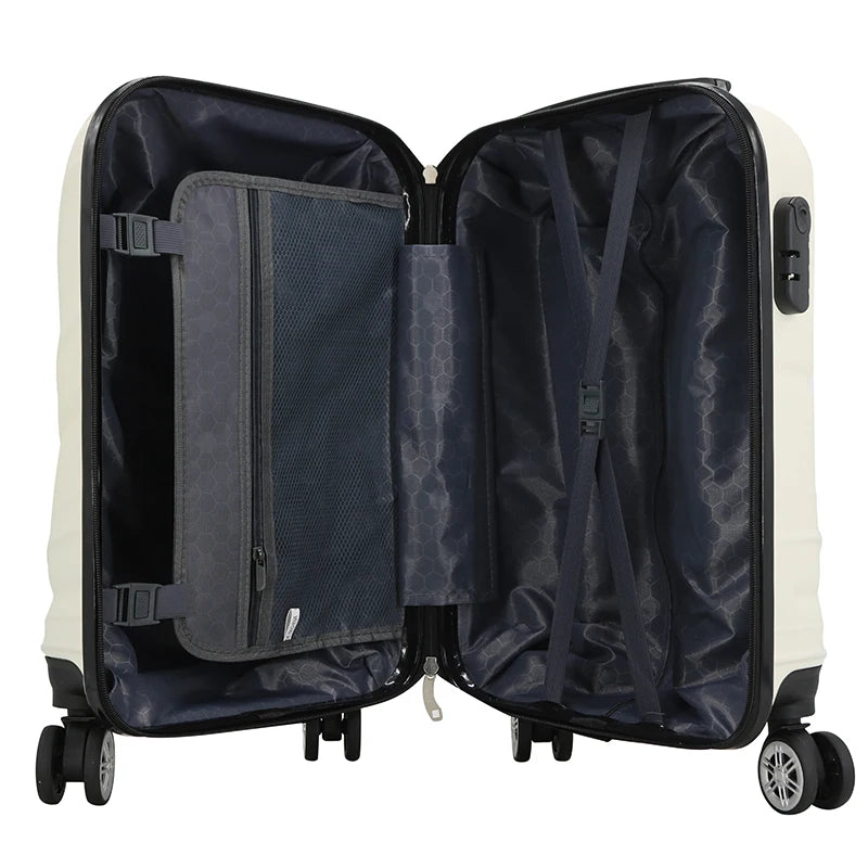 JMT-926538 Customisable Travel Luggage with 4 Wheels, Available in 12 to 28 Inches, Durable ABS Trolley Bag