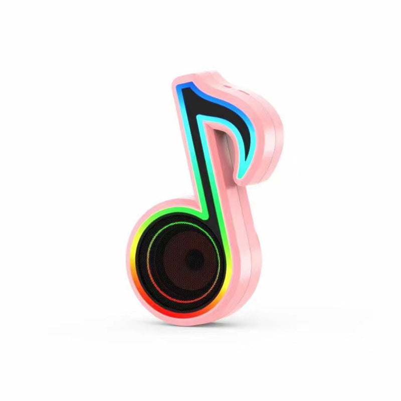 JMT-926666 Colorful Wireless Musical Note Sound Speaker with Built-in Battery and Bluetooth Connectivity