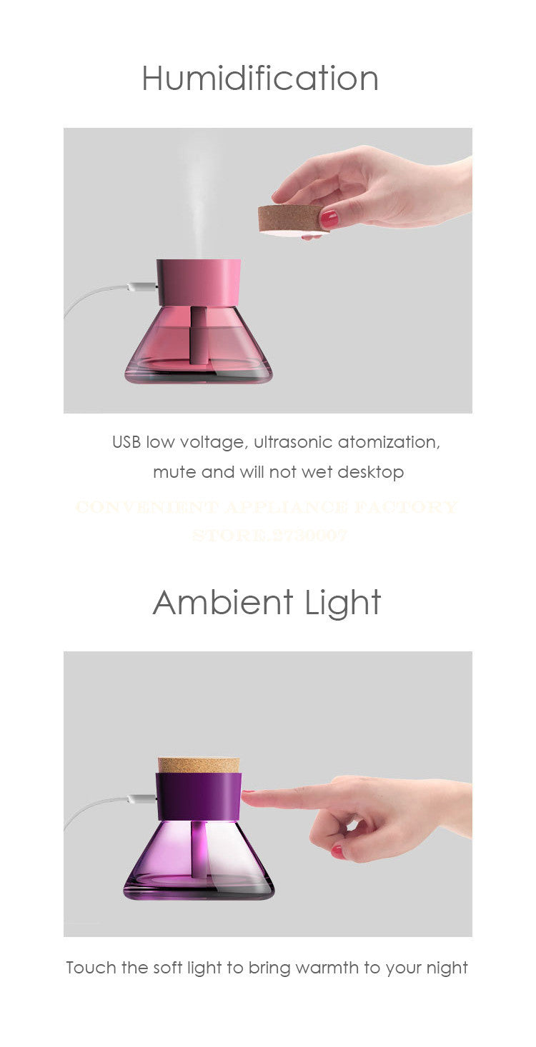 JMT-926794 Stylish USB Spray Humidifier with 200ml Capacity and 10-Hour Runtime