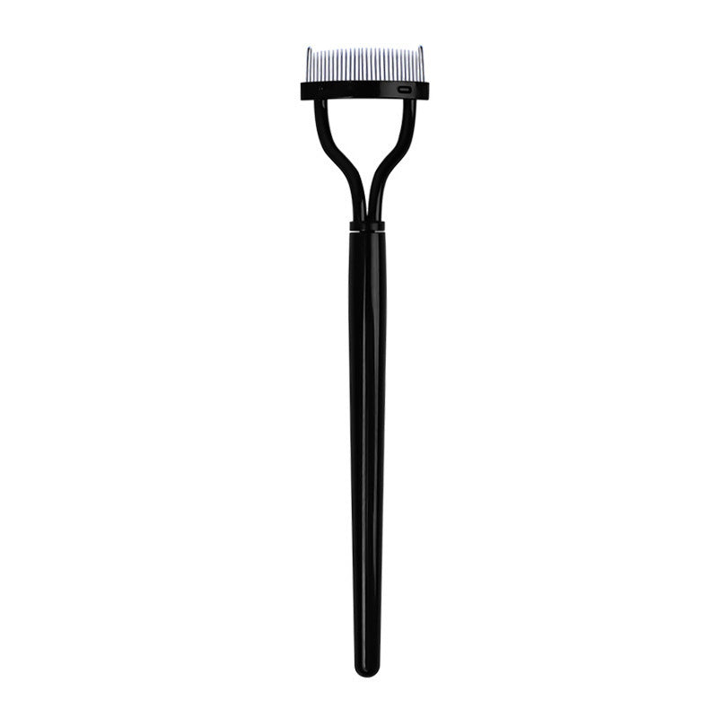 JMT-926922 Double-Headed Eyebrow Brush with Steel Tooth Comb and Nylon Bristles, 14cm Length