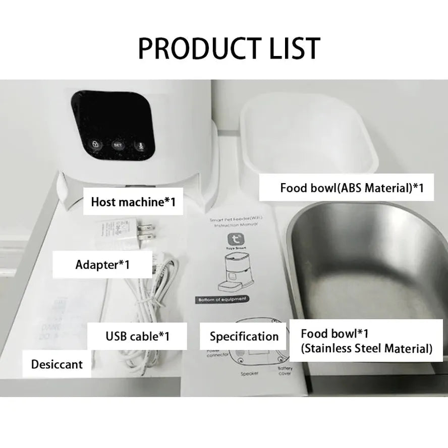 JMT-927178 Smart Pet Feeder and Water Dispenser with Automatic Sensor and WiFi Connectivity