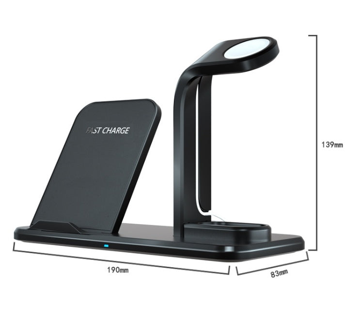 JMT-927498 Wireless Charging Bracket with USB Output and Type-C Cable, Compatible with Qi-Enabled Devices