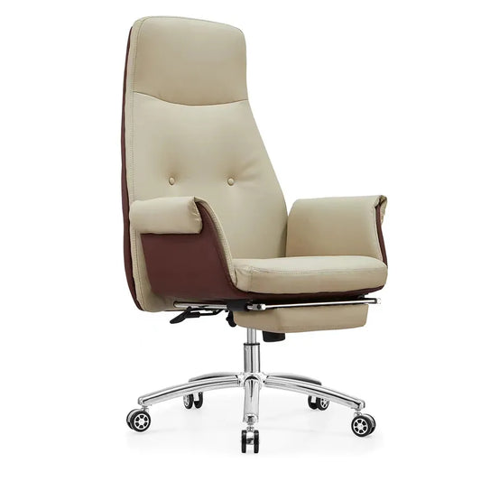 JMT-927562 Ergonomic Leather Swivel Conference Chair for Office and Meeting Rooms