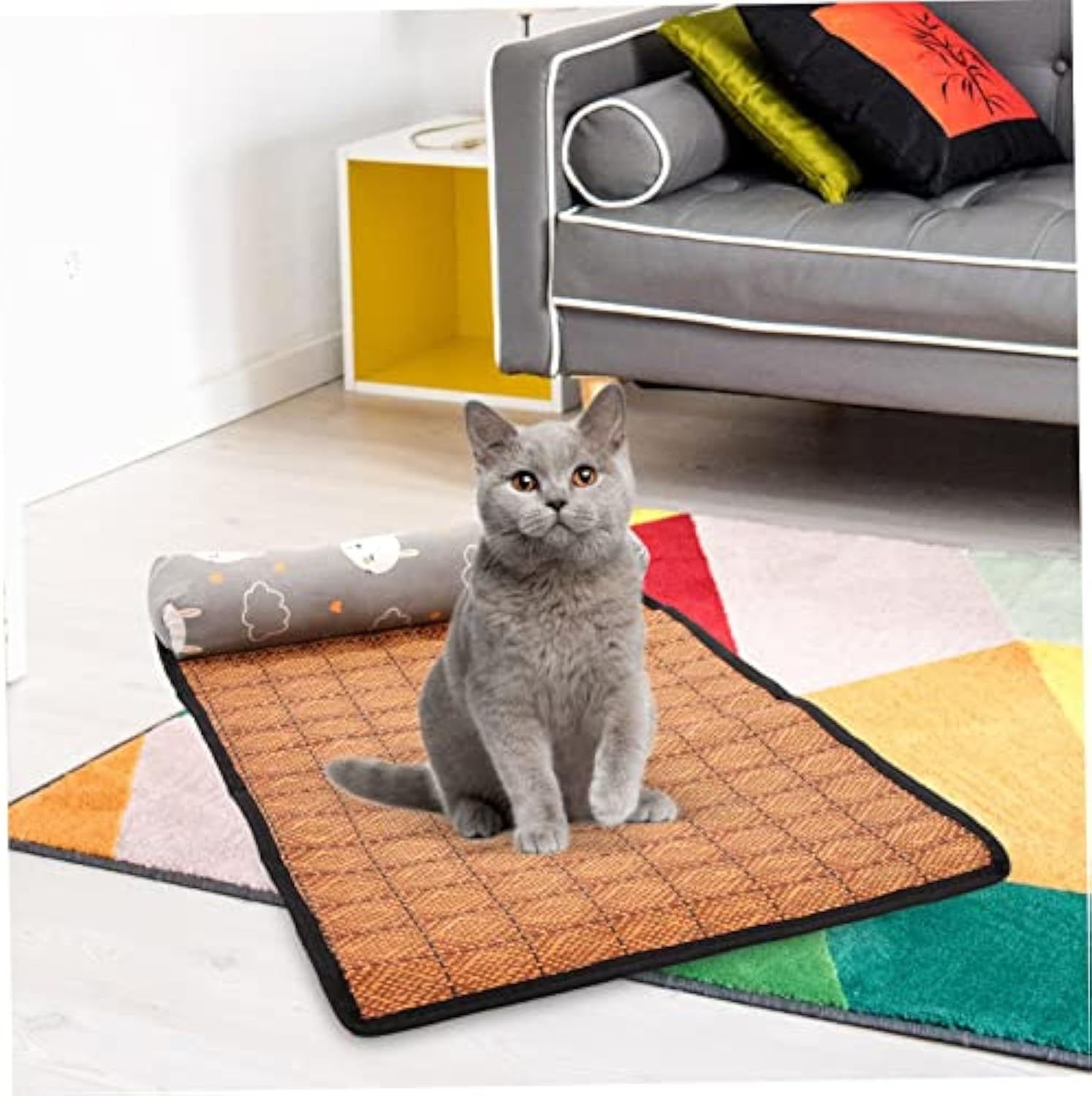 JMT-927626 Pet Cooling Mat - Ice Silk Pad for Comfortable Summer Relief for Dogs and Cats
