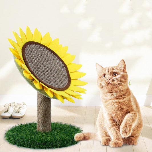 JMT-927818 Sisal Sunflower Grinding Plate with Plush and Felt Features