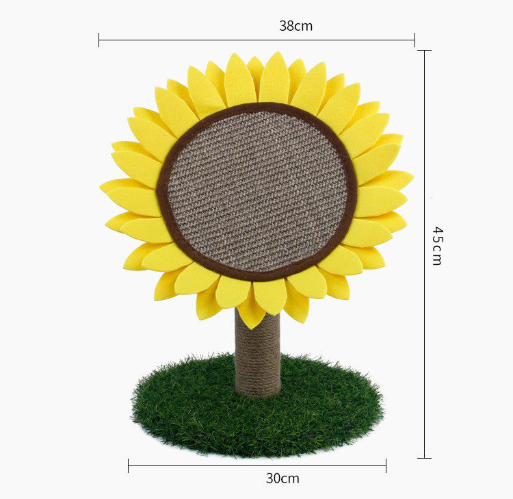JMT-927818 Sisal Sunflower Grinding Plate with Plush and Felt Features