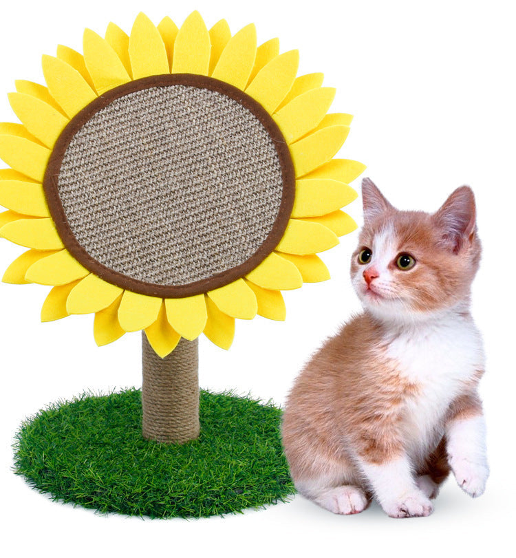JMT-927818 Sisal Sunflower Grinding Plate with Plush and Felt Features