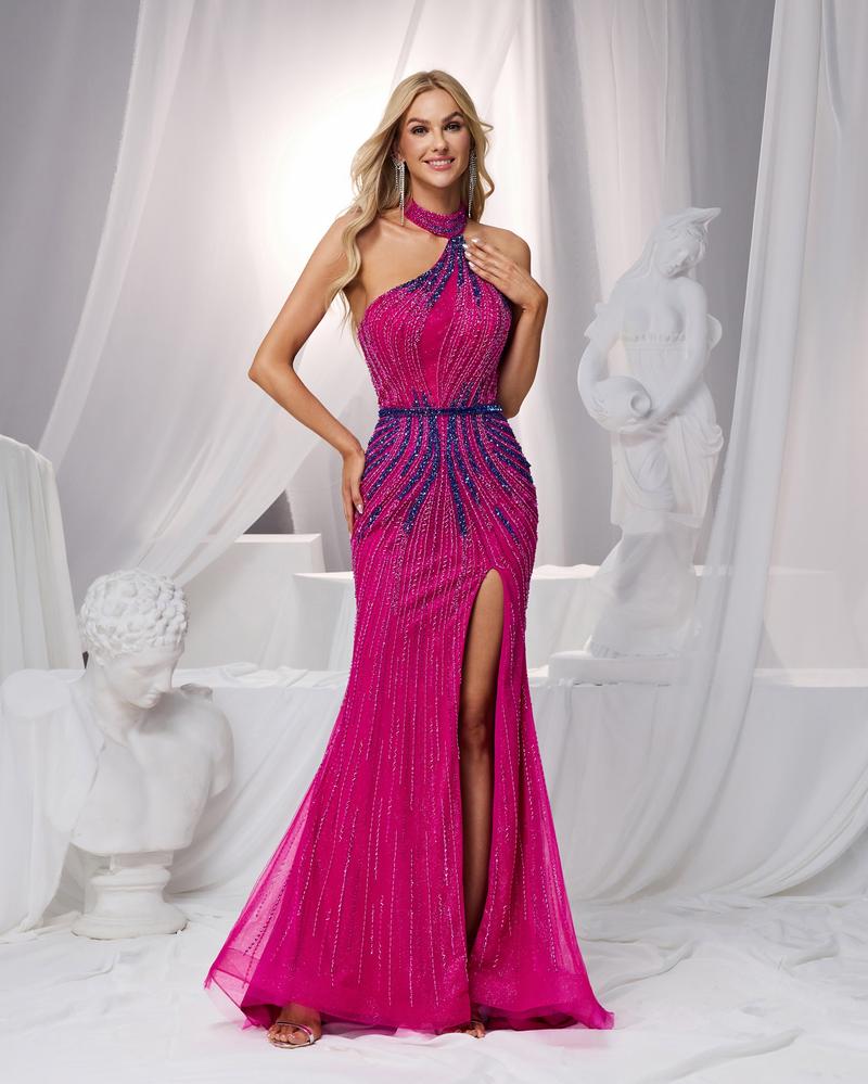 JMT-927882 Elegant Purple Evening Gown for Women - Style SH0182