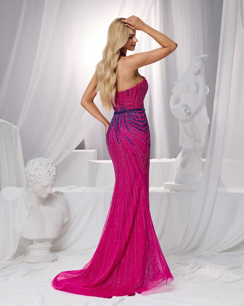 JMT-927882 Elegant Purple Evening Gown for Women - Style SH0182