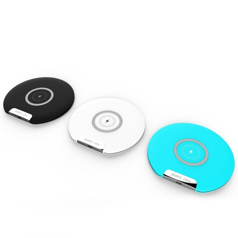 JMT-928138 10W and 5W Wireless Charger for Desktop and Mobile Phones - Available in Black, White, and Blue