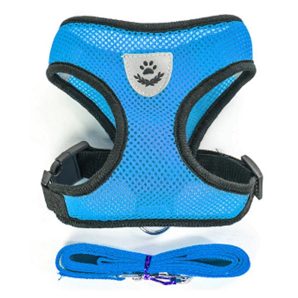 JMT-928138 Dog Chest Harness with Traction Rope – Adjustable Mesh Design, Sizes S to XL