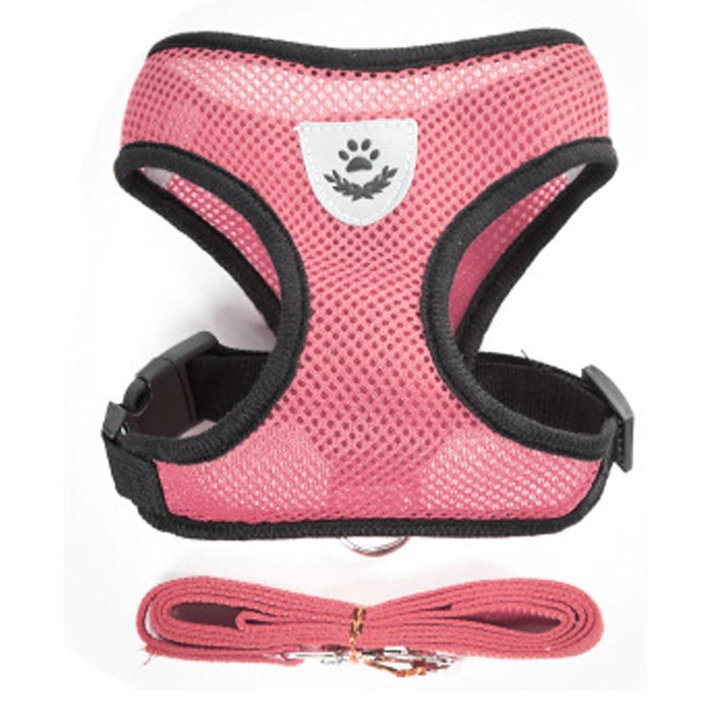 JMT-928138 Dog Chest Harness with Traction Rope – Adjustable Mesh Design, Sizes S to XL