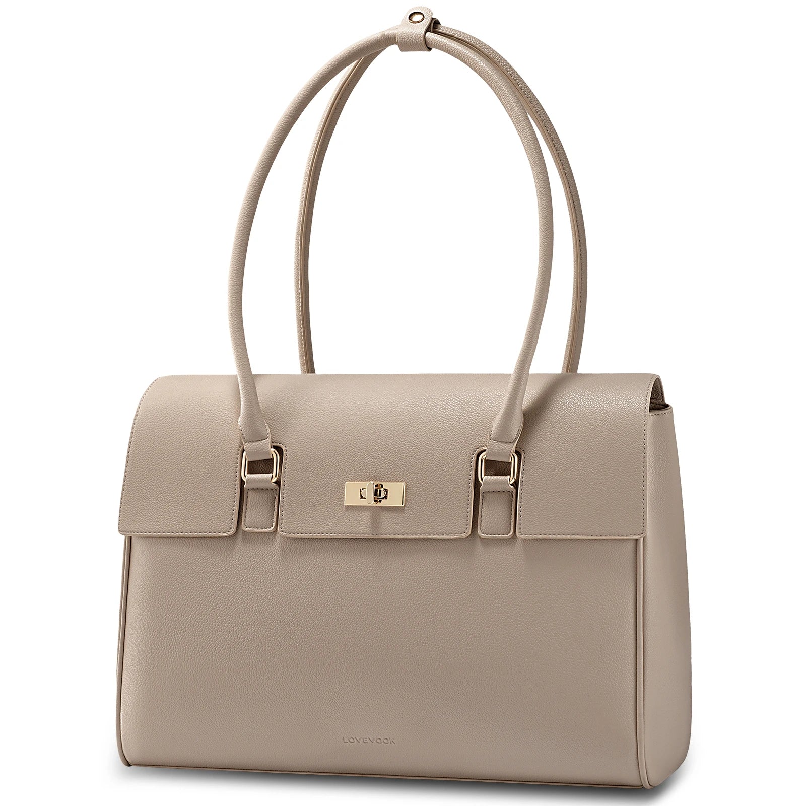 JMT-928778 Waterproof PU Leather Laptop Tote Bag for 15.6 Inch Laptops - Stylish Office Handbag and Messenger Bag