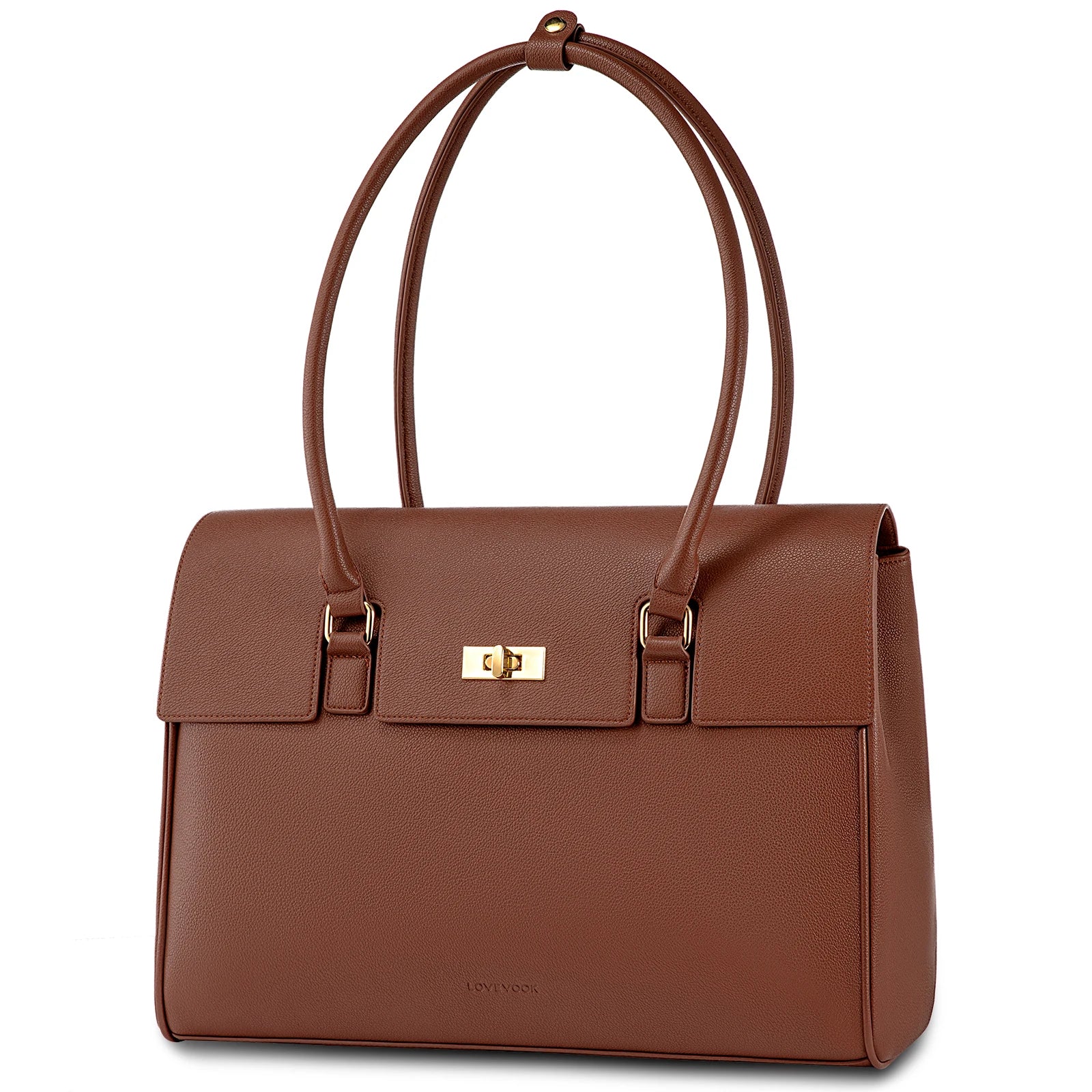 JMT-928778 Waterproof PU Leather Laptop Tote Bag for 15.6 Inch Laptops - Stylish Office Handbag and Messenger Bag