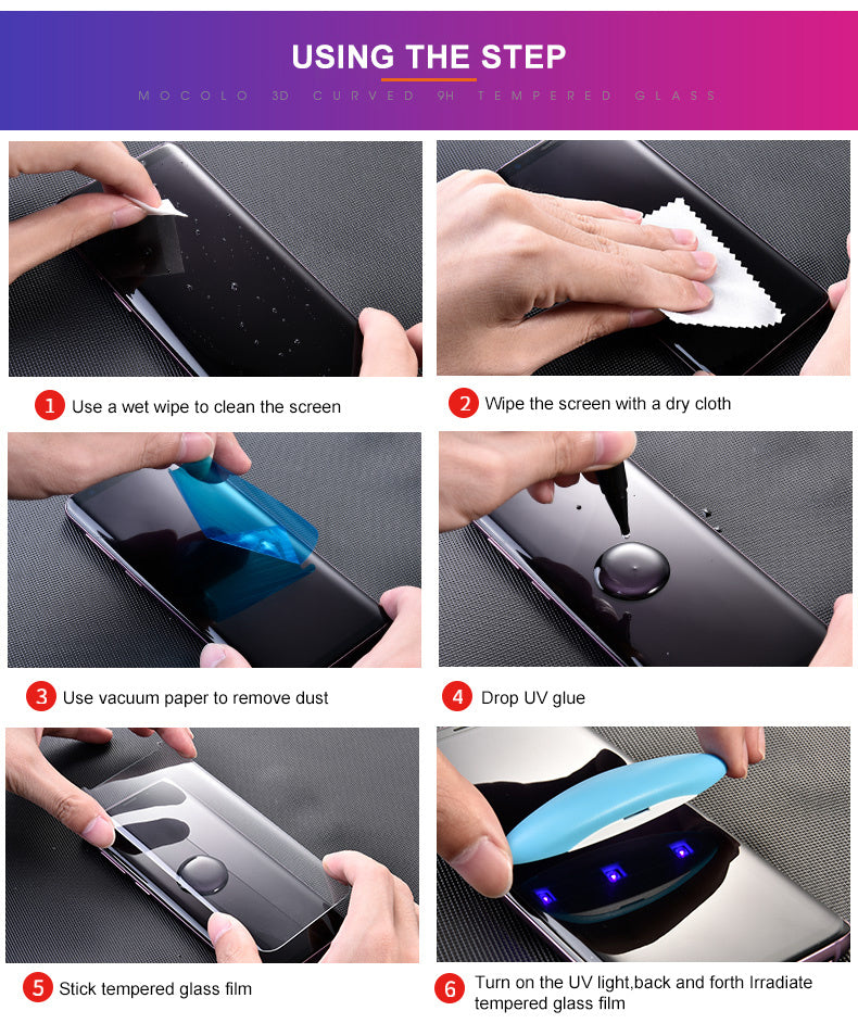 JMT-928970 High-Definition Anti-Fingerprint UV Tempered Film for Google Pixel 6 Pro