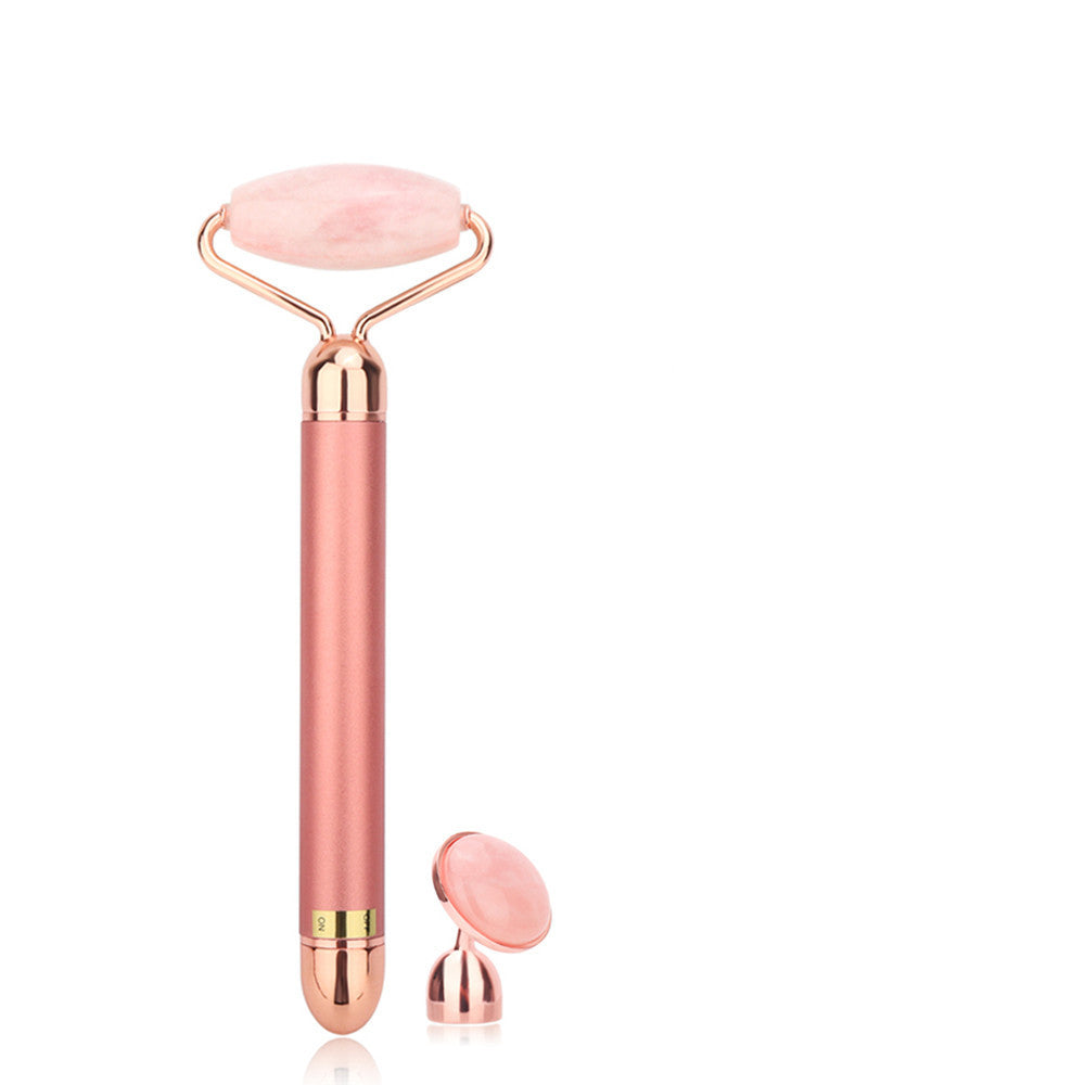 JMT-929354 2-in-1 Jade Roller Beauty Stick for Facial Contouring and Skin Rejuvenation
