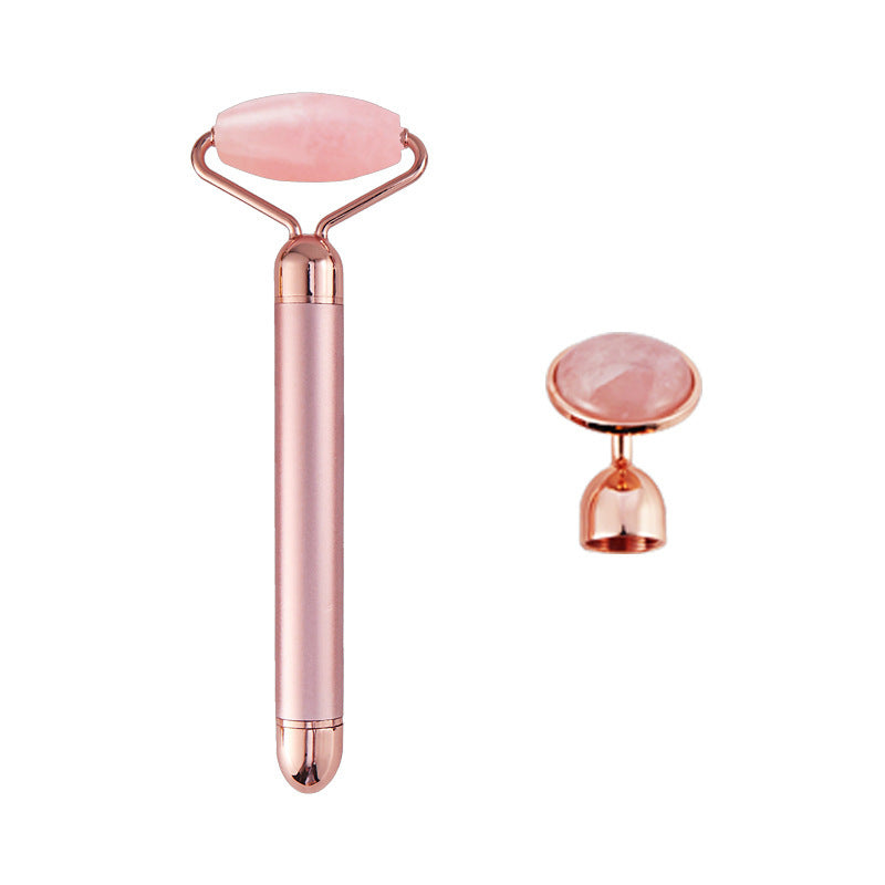 JMT-929354 2-in-1 Jade Roller Beauty Stick for Facial Contouring and Skin Rejuvenation