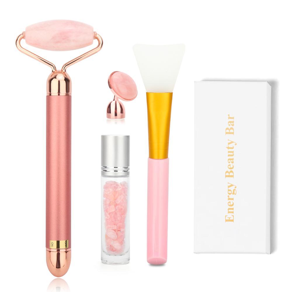 JMT-929354 2-in-1 Jade Roller Beauty Stick for Facial Contouring and Skin Rejuvenation