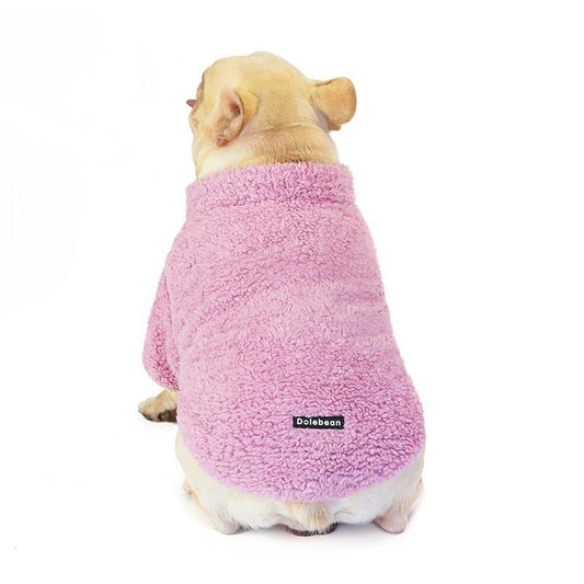 JMT-929738 Thickened Coral Velvet Tricolor Sweater for Pets - Available in Multiple Sizes and Colors