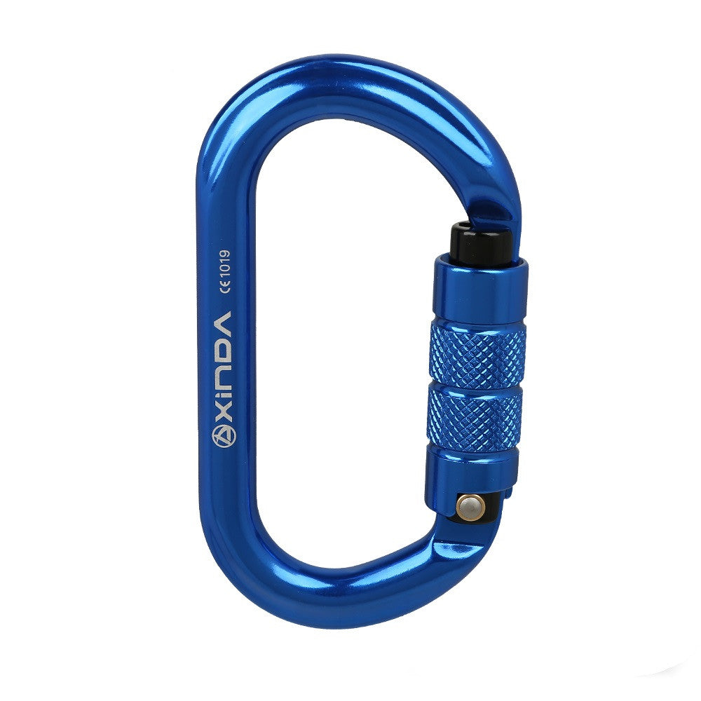 JMT-929802 O-Shaped Thread Lock Carabiner for Rock Climbing and Outdoor Activities