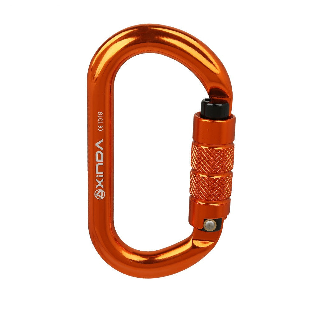 JMT-929802 O-Shaped Thread Lock Carabiner for Rock Climbing and Outdoor Activities