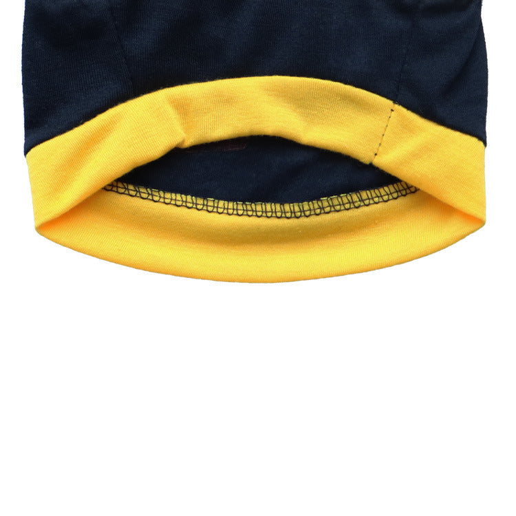 JMT-929866 Cotton Jersey Sports Vest for Small Dogs – Green with Yellow Trim