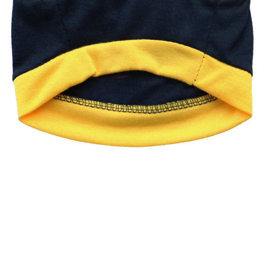 JMT-929866 Cotton Jersey Sports Vest for Small Dogs – Green with Yellow Trim