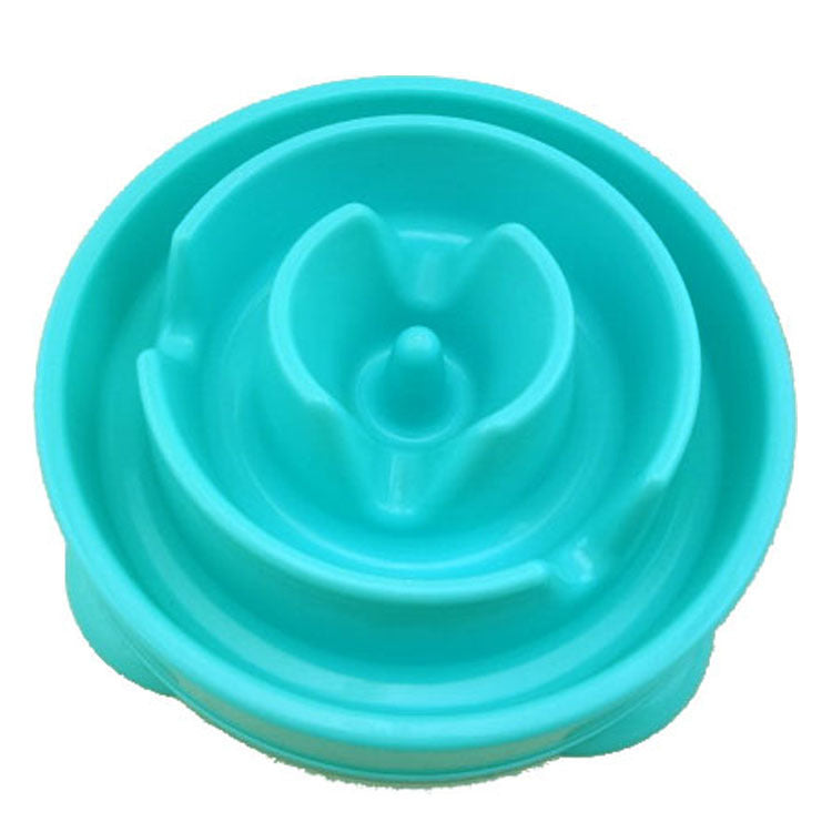 JMT-930122 Slow Feed Dog Bowl - Durable Plastic Pet Feeding Dish