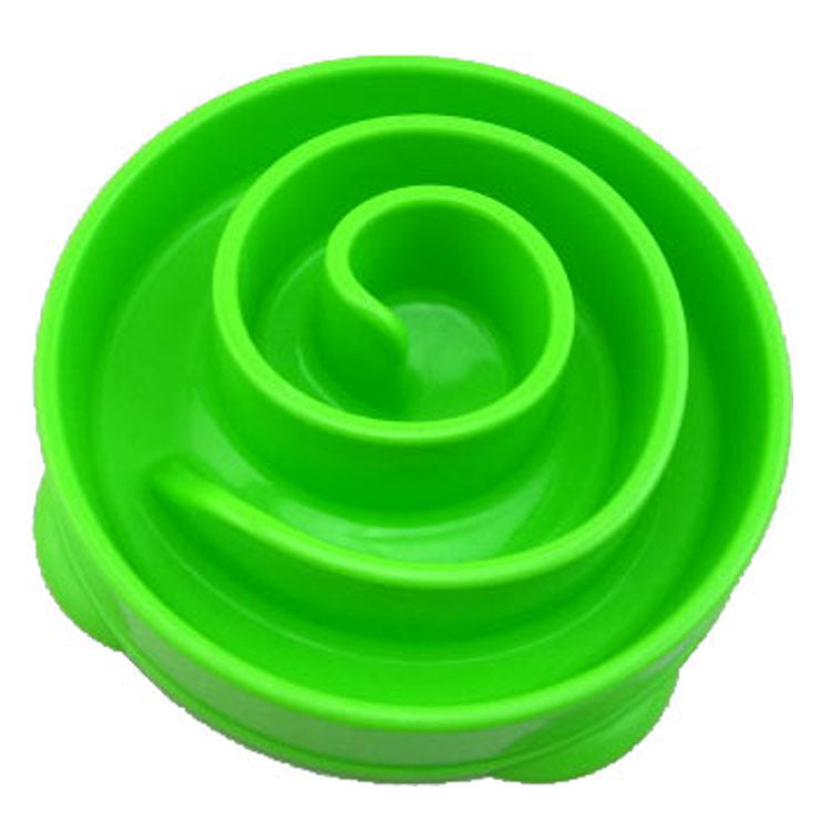 JMT-930122 Slow Feed Dog Bowl - Durable Plastic Pet Feeding Dish