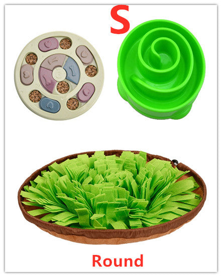 JMT-930122 Slow Feed Dog Bowl - Durable Plastic Pet Feeding Dish