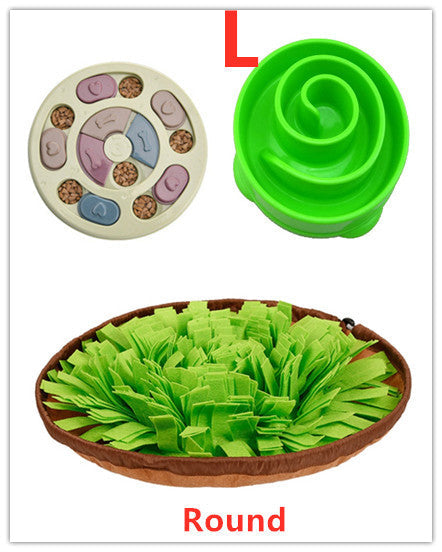 JMT-930122 Slow Feed Dog Bowl - Durable Plastic Pet Feeding Dish