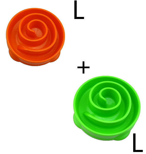 JMT-930122 Slow Feed Dog Bowl - Durable Plastic Pet Feeding Dish