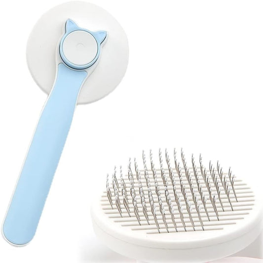 JMT-930186 Self-Cleaning Cat and Dog Grooming Brush for Short and Long Haired Pets – Easy Fur Removal and Gentle Massage