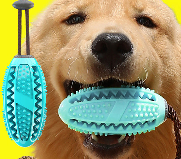 JMT-930250 Interactive Silicon Suction Cup Dog Tug Toy with Tooth Cleaning and Feeding Functions