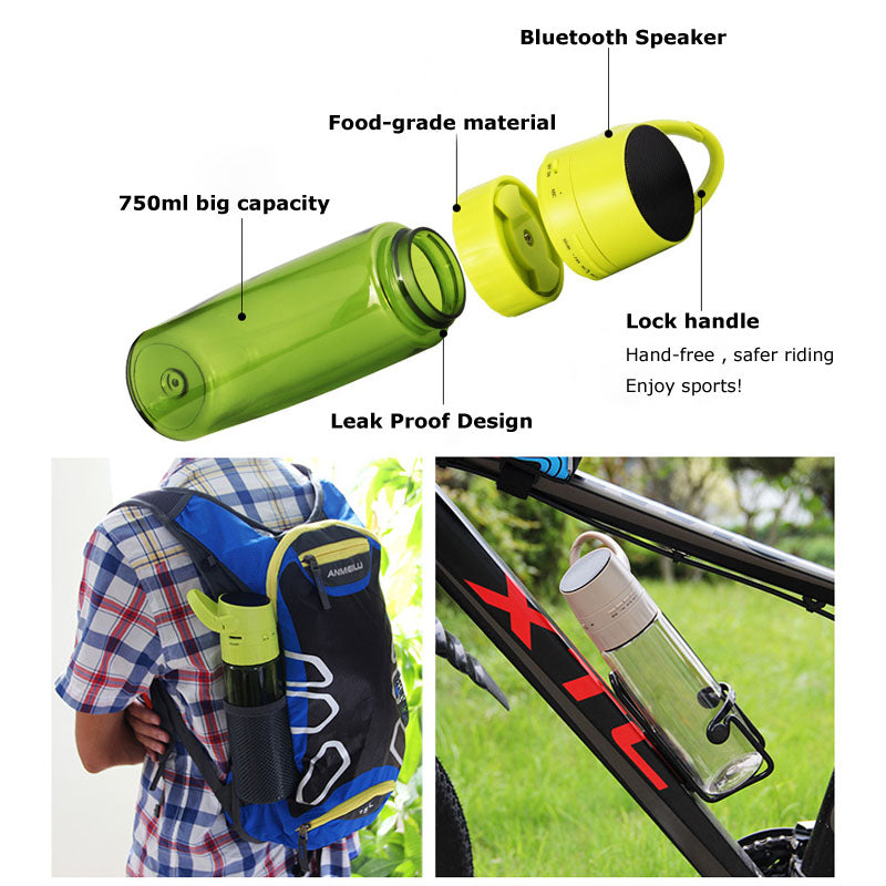 JMT-930314 Bluetooth Cycling Water Bottle with Integrated Audio System