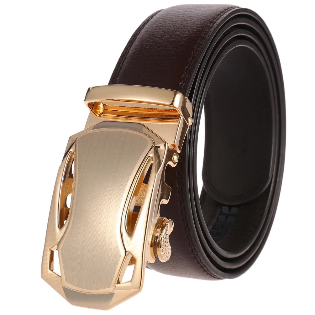 JMT-930698 Genuine Leather Men's Belt – Durable Cowhide Fashion Accessory