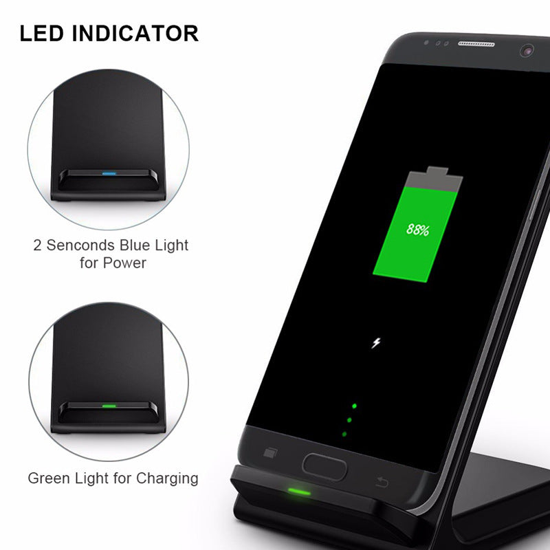 JMT-931594 T100 Three-Coil Wireless Charging Transmitter with Adjustable Bracket for Mobile Phones