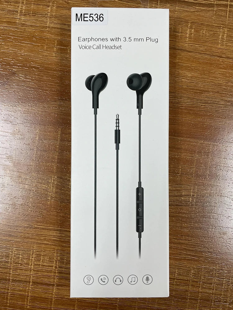 JMT-931914 Wired 3.5mm Earbuds with Microphone and Volume Control for iPhone