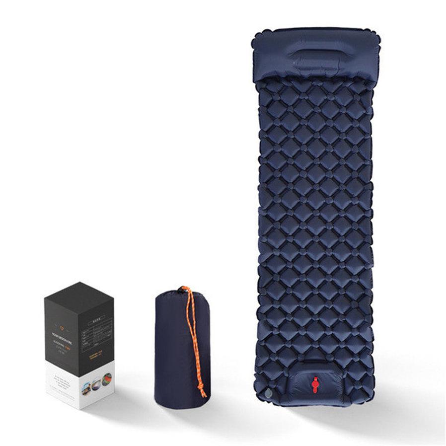 JMT-932298 Ultralight Inflatable Camping Sleeping Pad with Integrated Pillows for Hiking and Travel