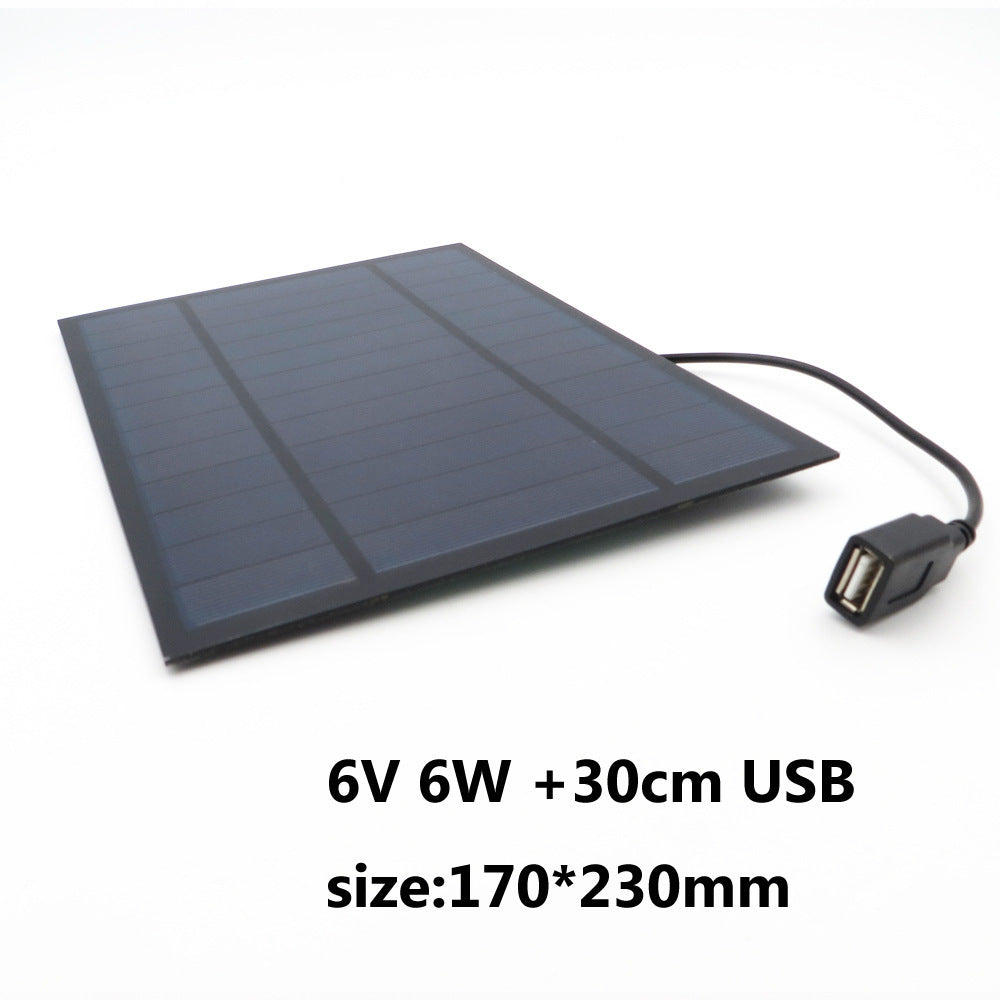 JMT-932426 Solar Panel Fan with Mobile Phone Charging Capability - 6V Options Available