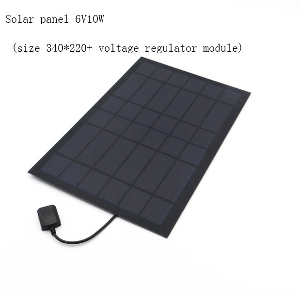 JMT-932426 Solar Panel Fan with Mobile Phone Charging Capability - 6V Options Available