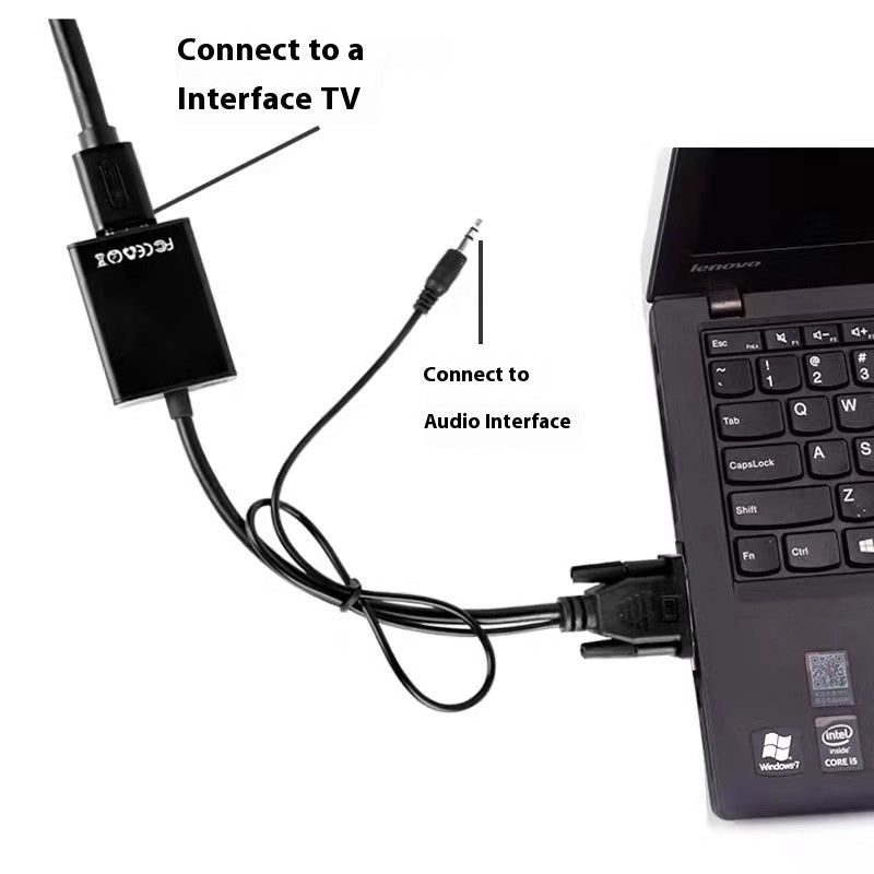 JMT-932426 VGA Black Display Connection Cable for 1080p Monitor - 1 Meter Length