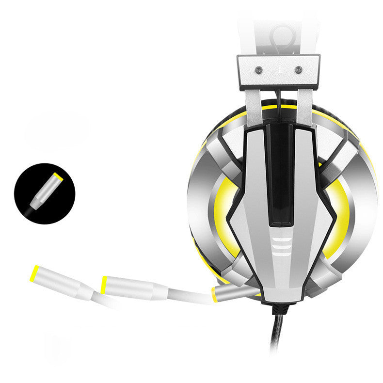 JMT-932746 Illuminated Over-Ear Gaming Headset with Omnidirectional Microphone and 3.5mm + USB Connectivity